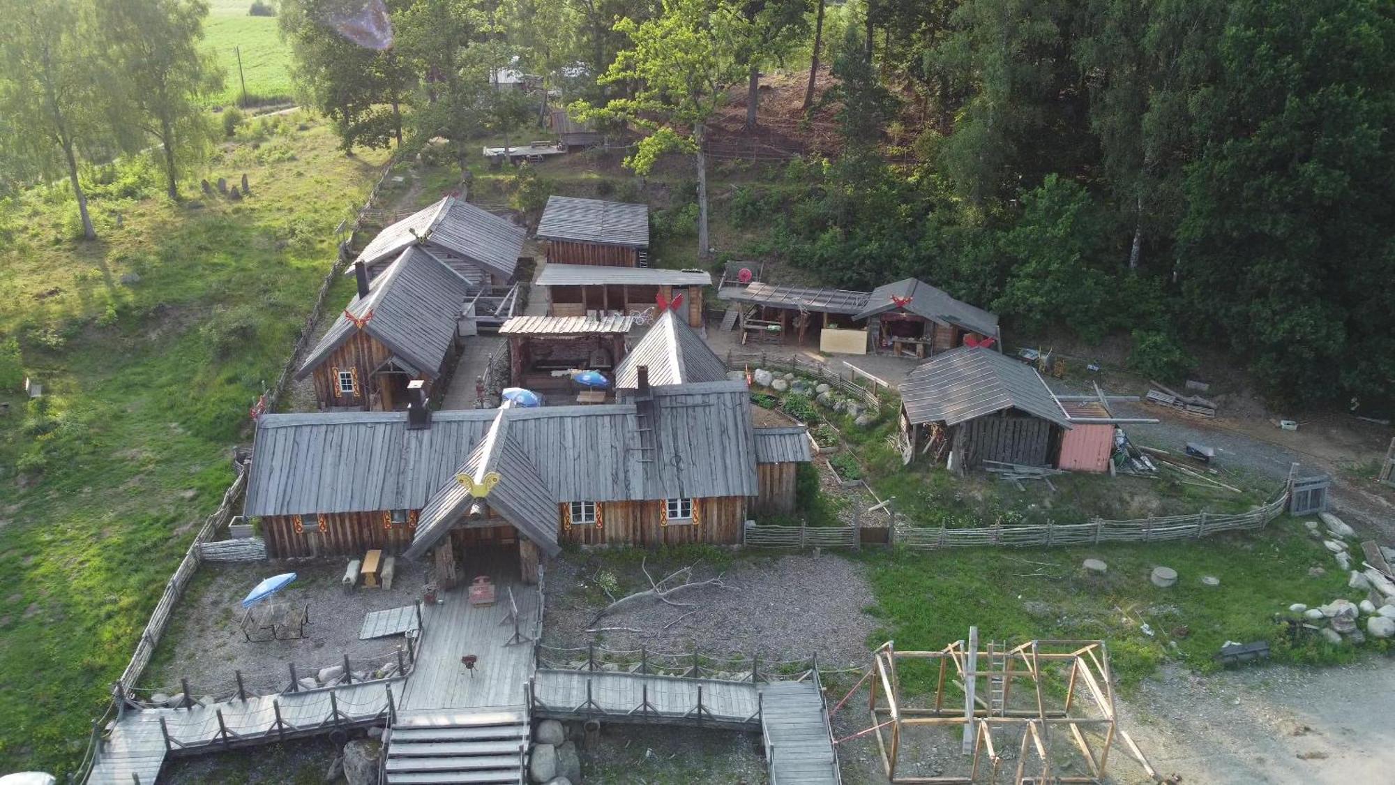 Vittfarnas Vikingaby Villa Sosdala Bagian luar foto